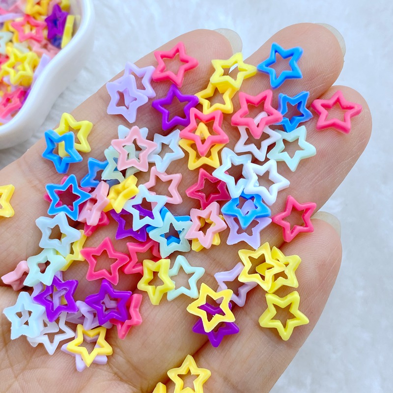 Star Flat Back - 100 pçs novo bonito mini 8mm