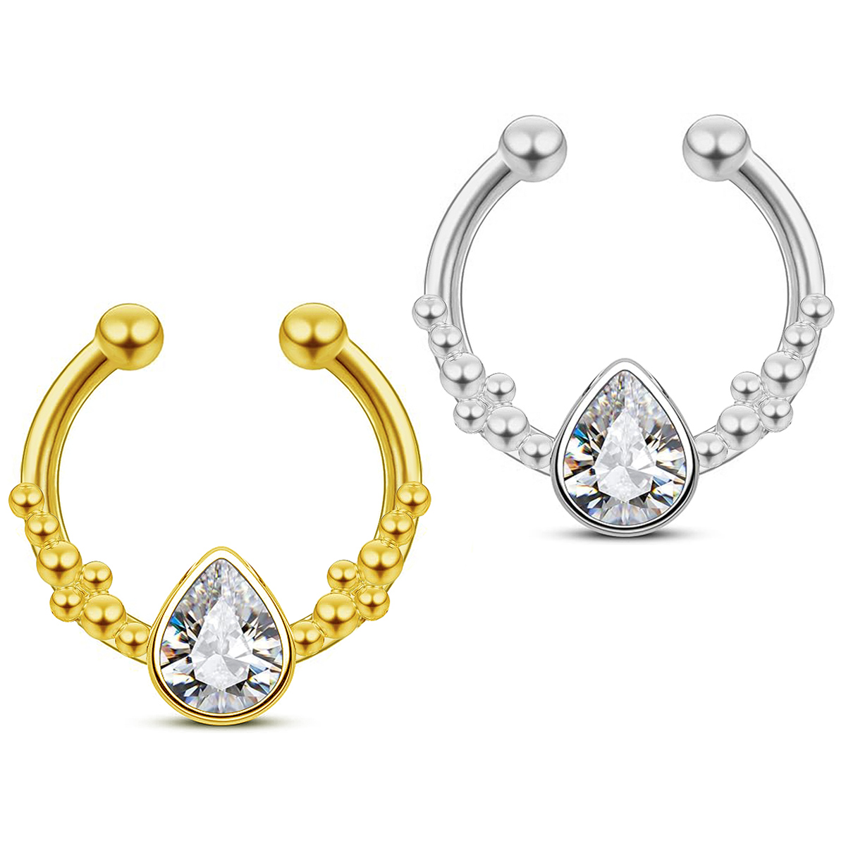 Helix Cartilage Ring - Anel Clicker de Aço Inoxidável 316L