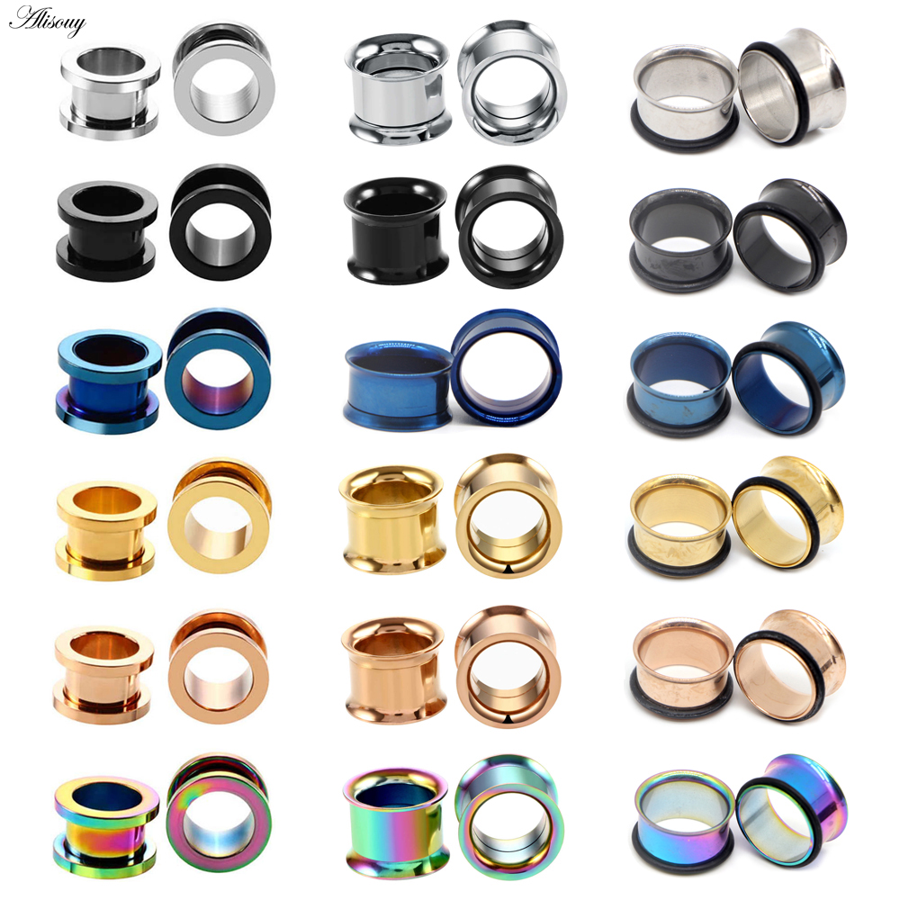 Body Jewelry Ear Gauges - 1pc 2mm-25mm tampões de ouvido de