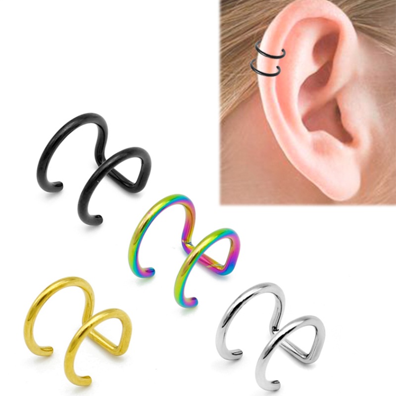 Helix Cartilage Ring - 2 Peças de Brincos de Pressão