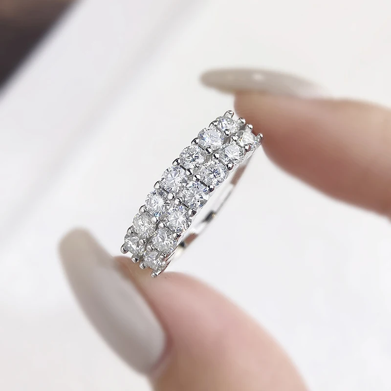 Body Jewelry High Quality - Dj 1.4ct real moissanite diamante eternidade