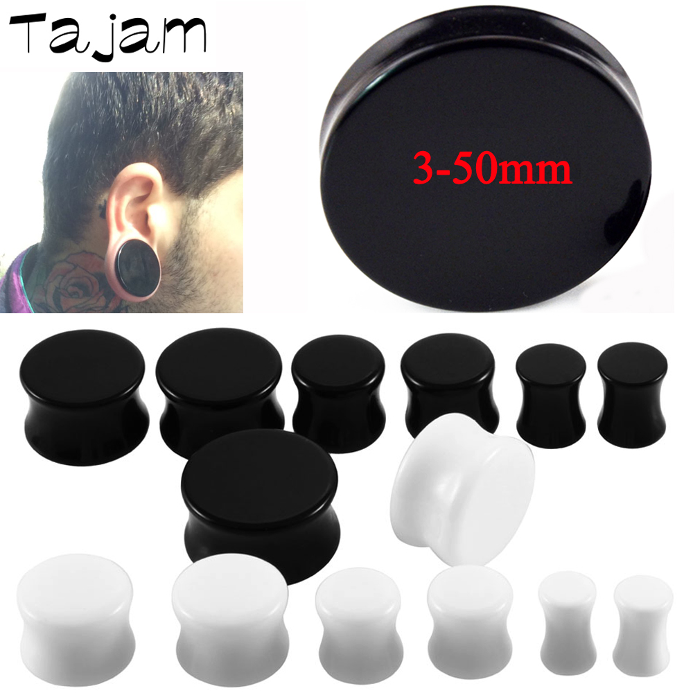 Body Jewelry Ear Gauges - 1 par 3mm-50mm tamanho grande sólido