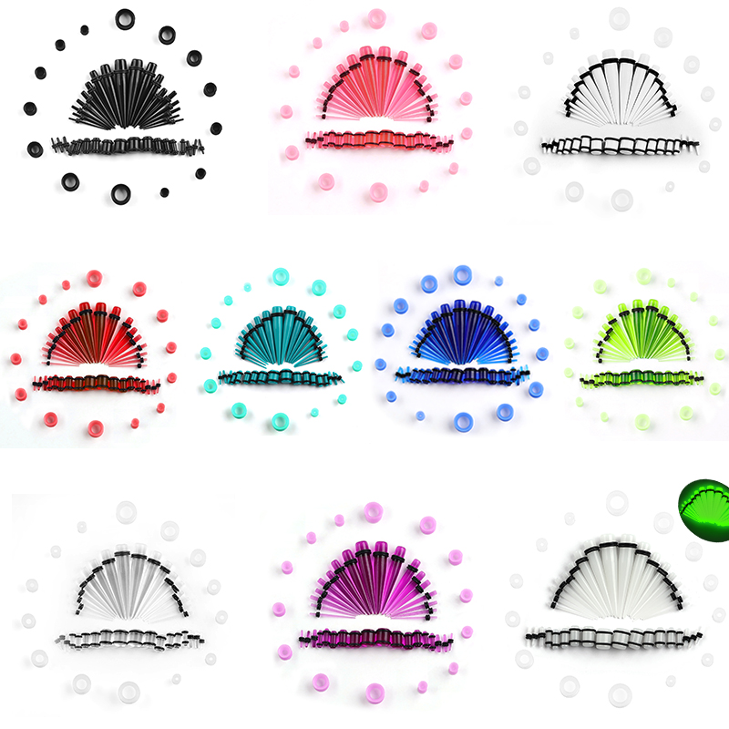 Body Jewelry Ear Gauges - Conjunto de medidores de orelha de