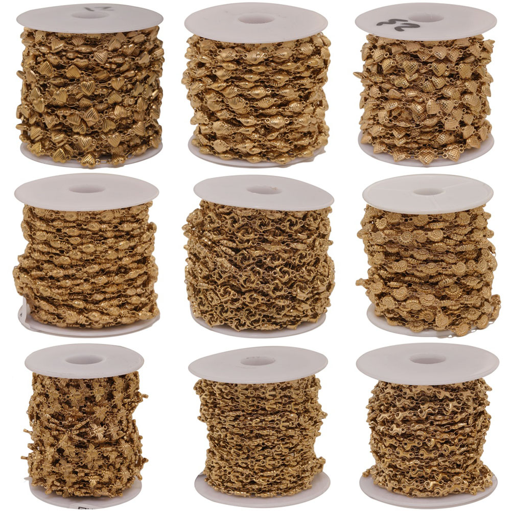 Body Jewelry In Bulk - Correntes de Aço Inoxidável PVD Dourado