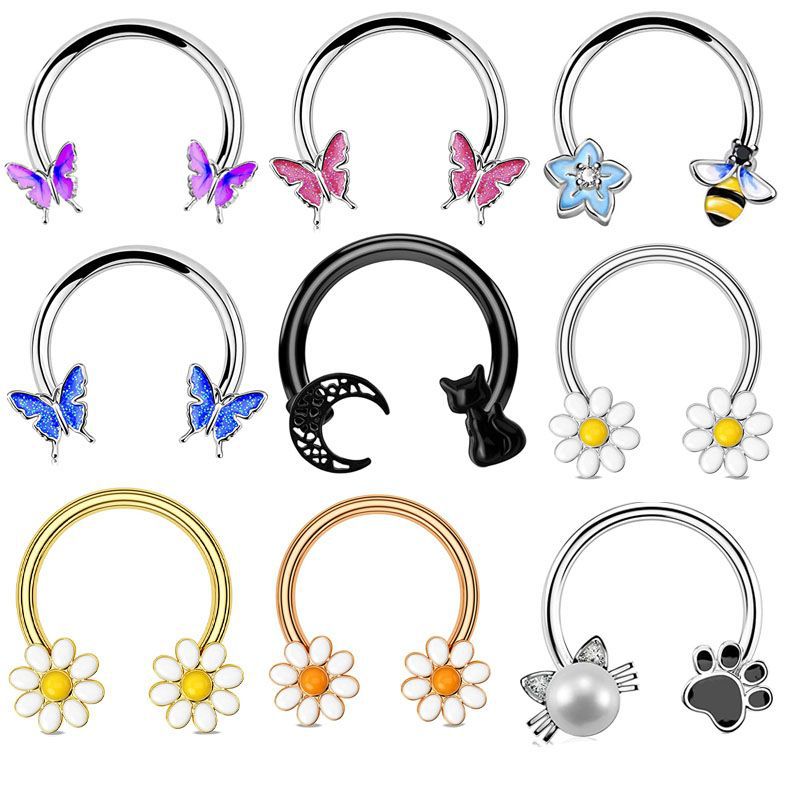 Helix Cartilage Ring - Argola de Septo 16G, Joia para