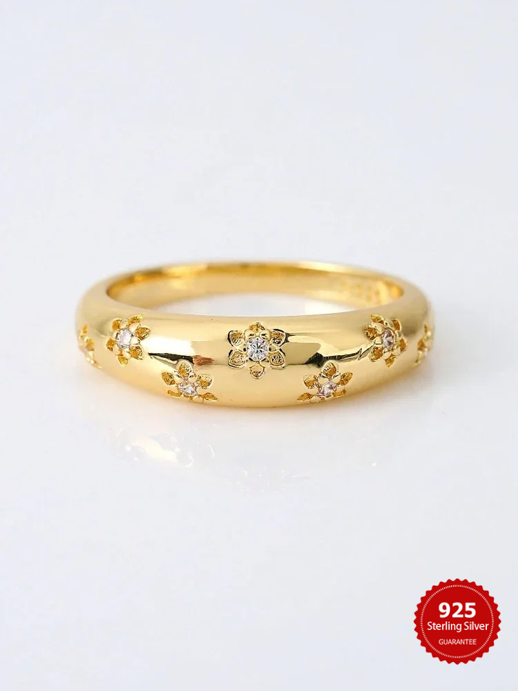 Body Jewelry High Quality - 925 prata esterlina personalizado flor incrustada