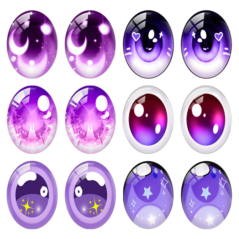 Star Flat Back - 5 pares/lote oval bonito dos desenhos