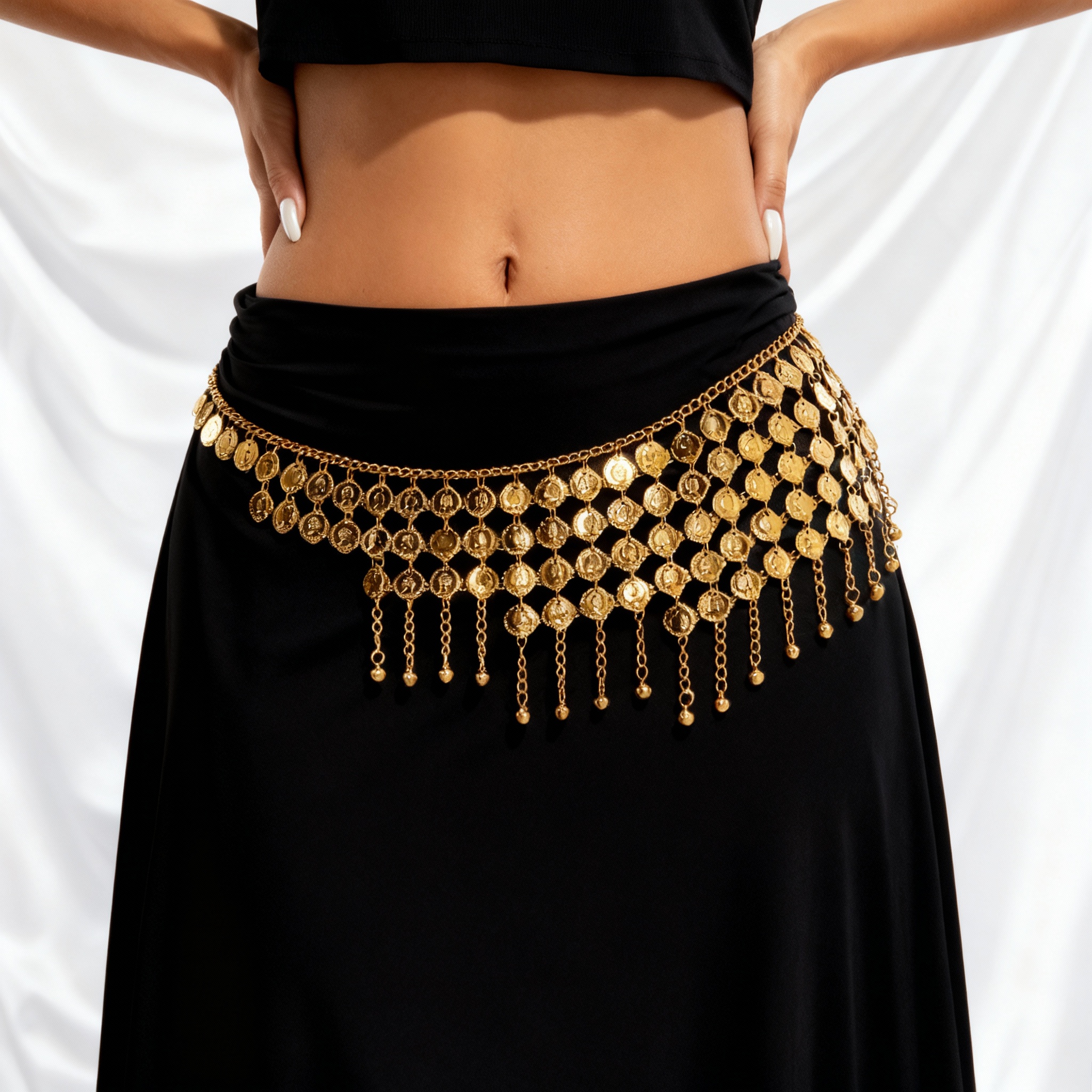 Qualiti Body Jewelry - Cinto de Corrente para Cintura Feminino