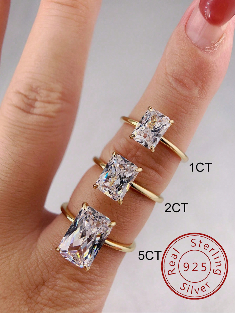 Body Jewelry High Quality - 925 prata esterlina luxo brilhante 1-5ct