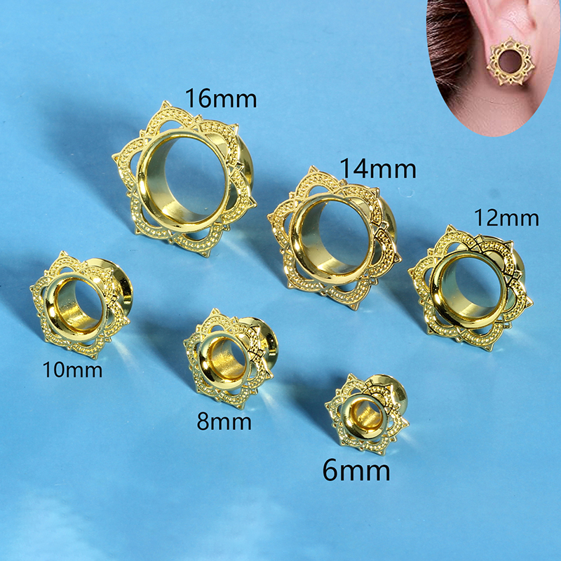 Tampões para os ouvidos de aço - Body Jewelry Ear Gauges avaliação e preço