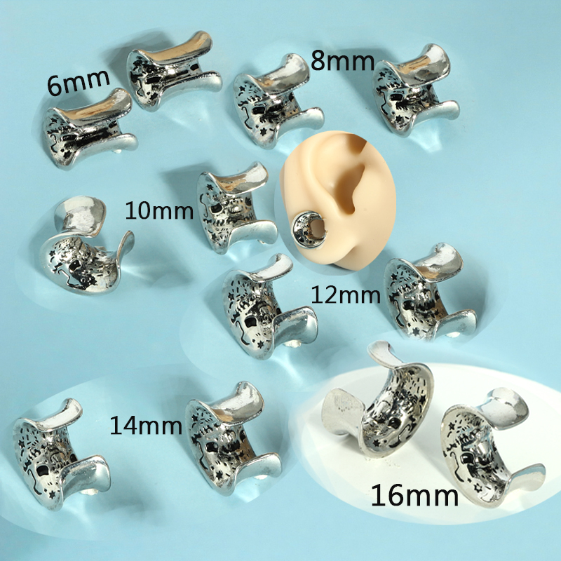 Tampões para os ouvidos de aço - Body Jewelry Ear Gauges avaliação e preço