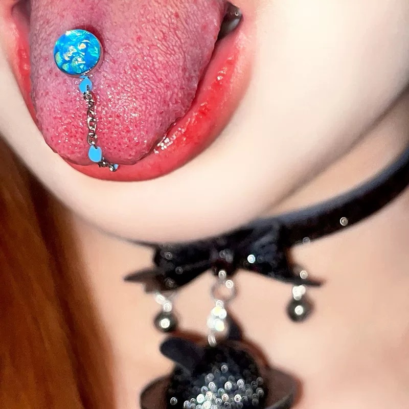 1 Peça Piercing de Língua de A - Body Jewelry High Quality avaliação e preço