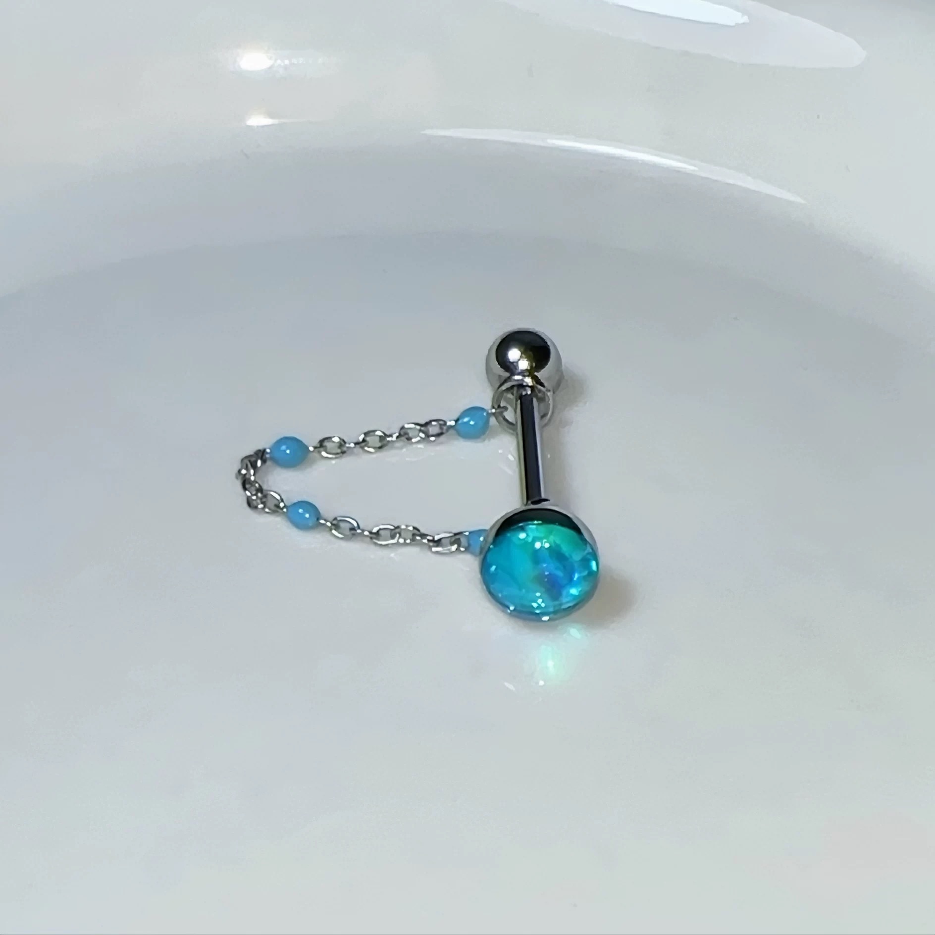 1 Peça Piercing de Língua de A - Body Jewelry High Quality avaliação e preço