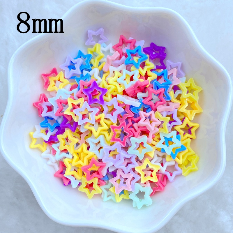 100 pçs novo bonito mini 8mm m - Star Flat Back avaliação e preço