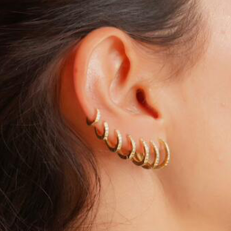 Arco-íris cz huggies hoop brin - Helix Cartilage Ring avaliação e preço