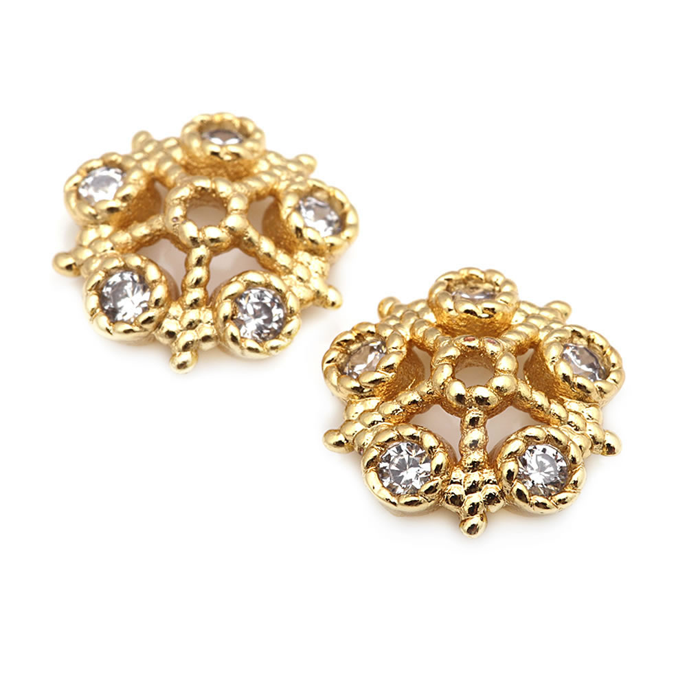 18k cor dourada latão e zircão - Body Jewelry High Quality avaliação e preço
