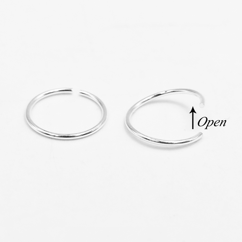 925 prata esterlina nariz anel - Helix Cartilage Ring avaliação e preço