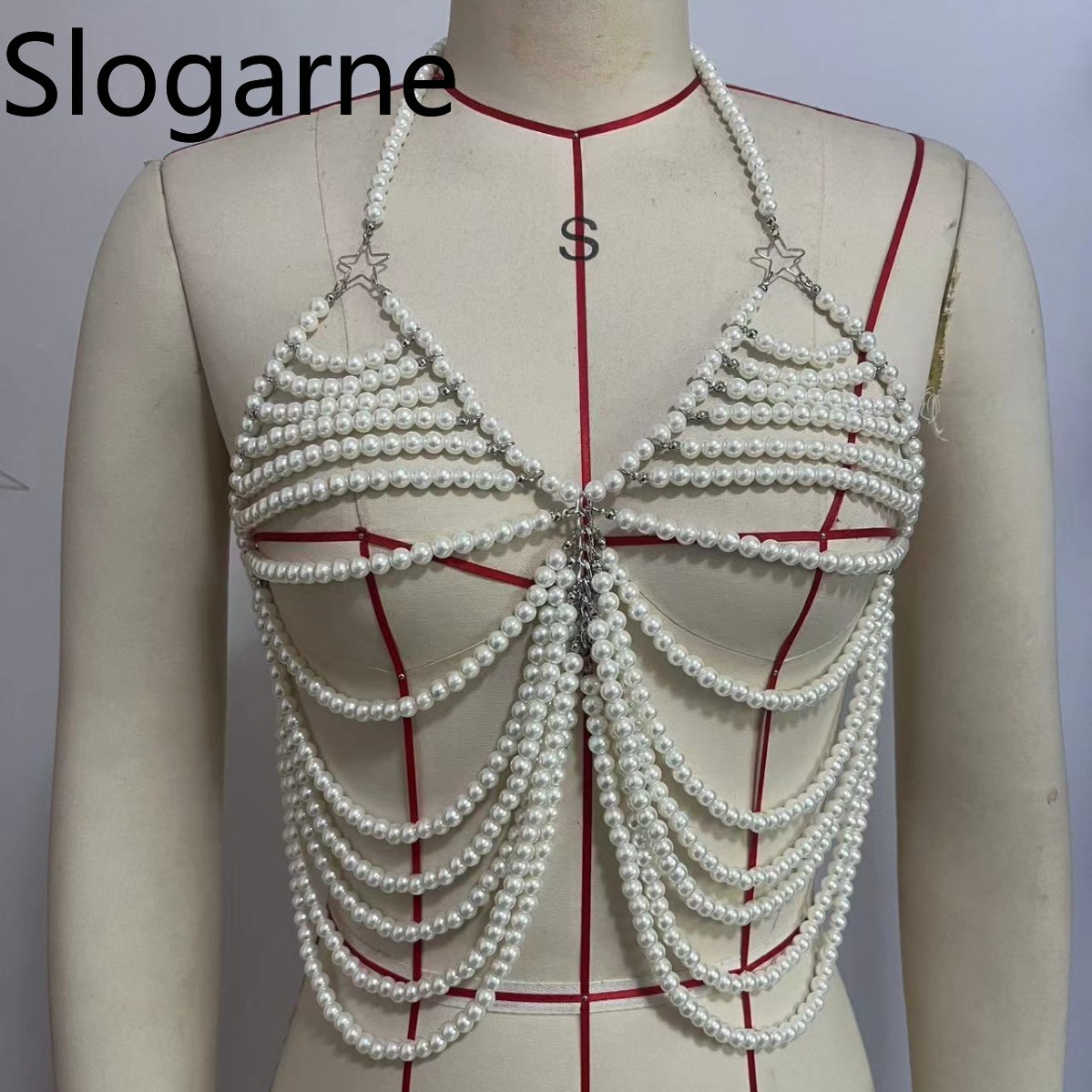 Mulheres sexy pérola corpo cor - Body Jewelry Europe avaliação e preço