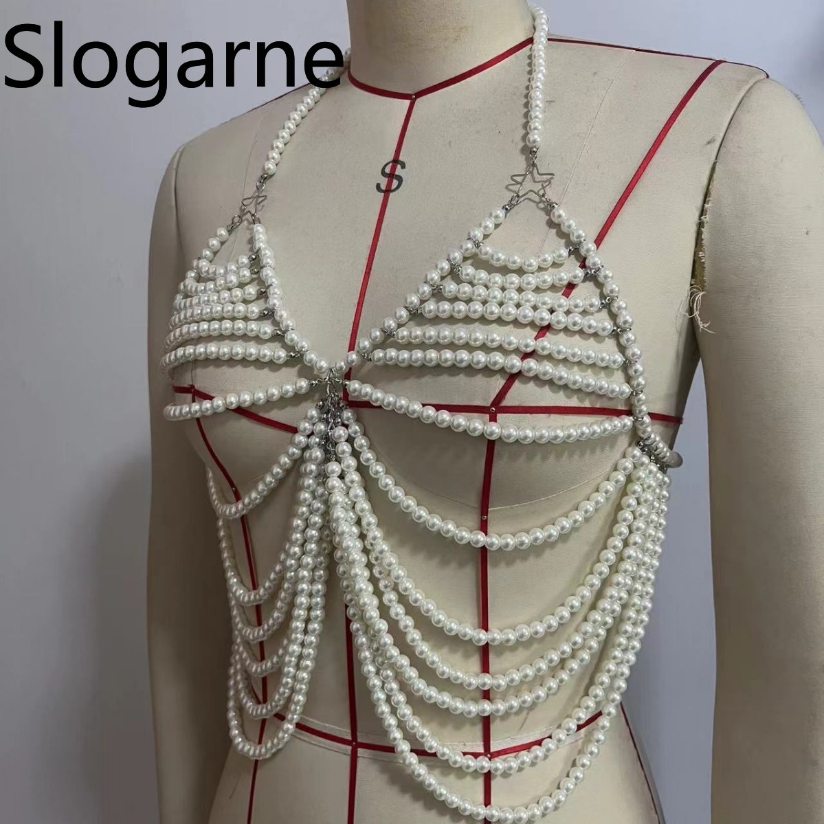 Mulheres sexy pérola corpo cor - Body Jewelry Europe avaliação e preço