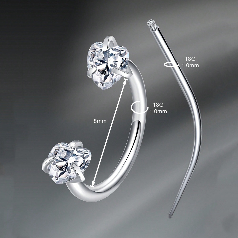 Piercings de Septo em Aço Inox - Helix Cartilage Ring avaliação e preço