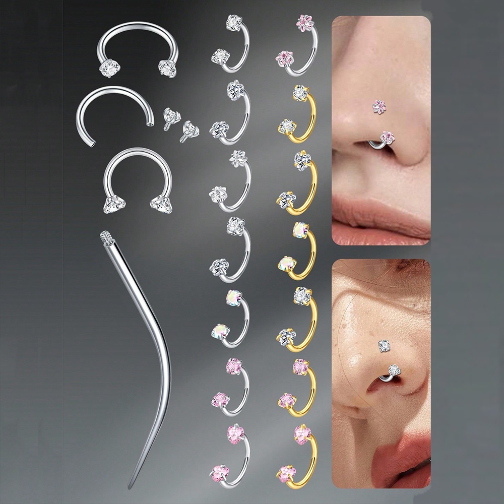 Piercings de Septo em Aço Inox - Helix Cartilage Ring avaliação e preço