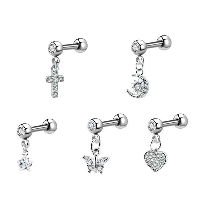 (.) Brincos de Zircônia para P - Helix Cartilage Ring avaliação e preço