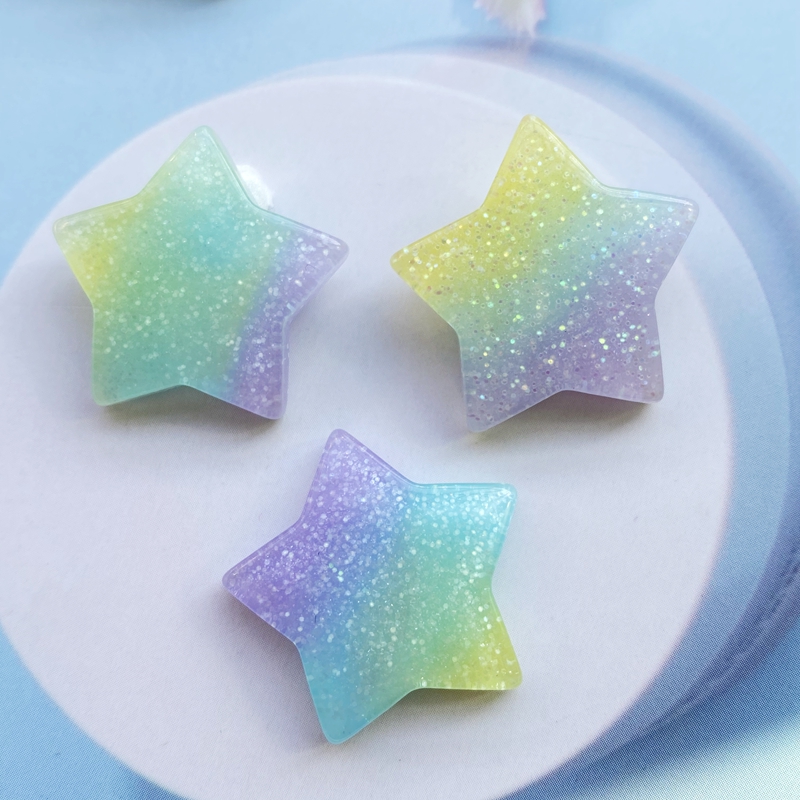 10 pçs kawaii bonito misturado - Star Flat Back avaliação e preço