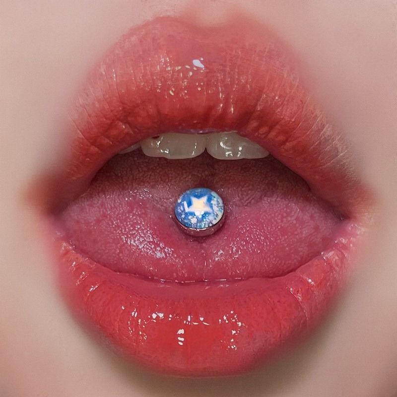 1 Peça Novo Piercing de Língua - Body Jewelry High Quality avaliação e preço