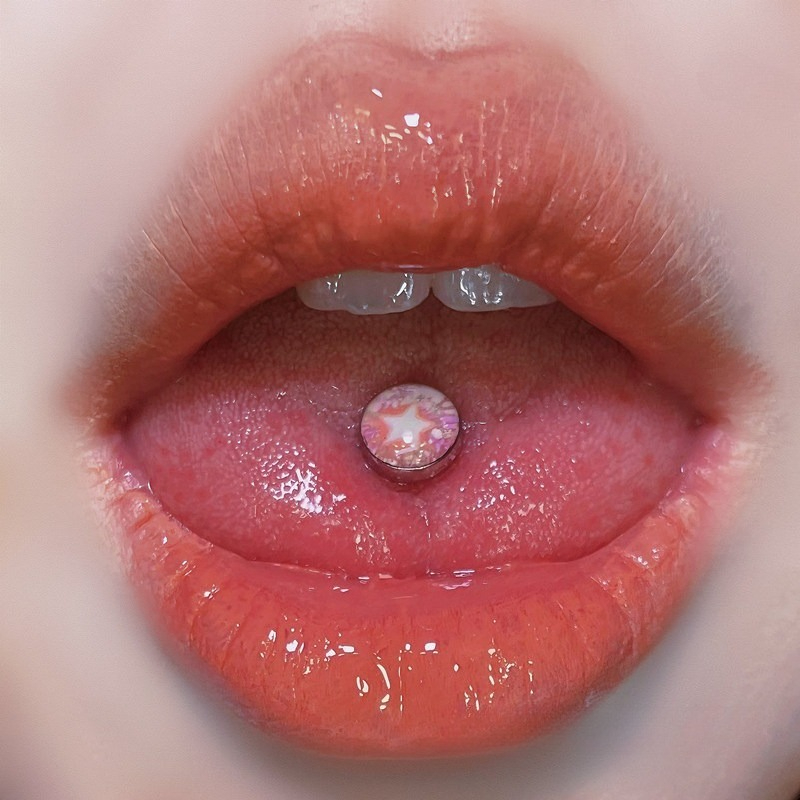 1 Peça Novo Piercing de Língua - Body Jewelry High Quality avaliação e preço