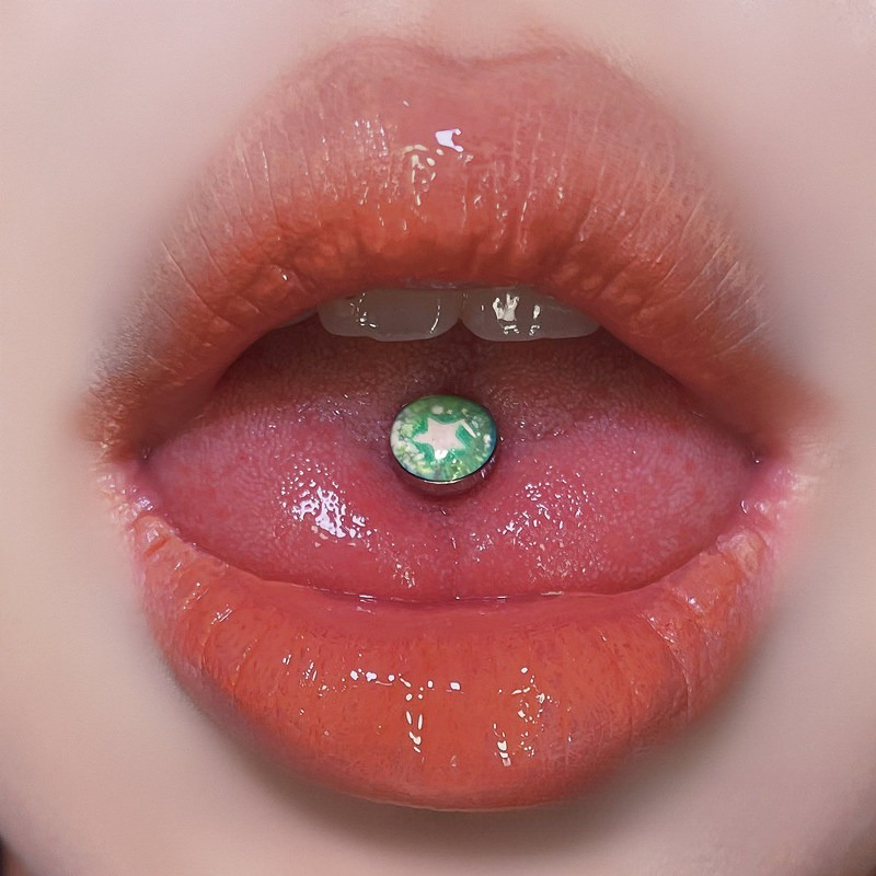 1 Peça Novo Piercing de Língua - Body Jewelry High Quality avaliação e preço