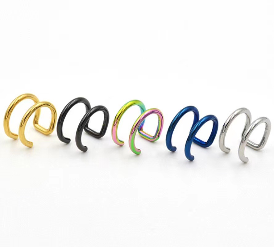 2 Peças de Brincos de Pressão  - Helix Cartilage Ring avaliação e preço