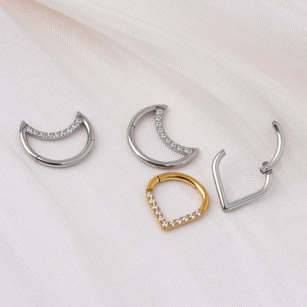 F136 titânio articulado lágrim - Helix Cartilage Ring avaliação e preço
