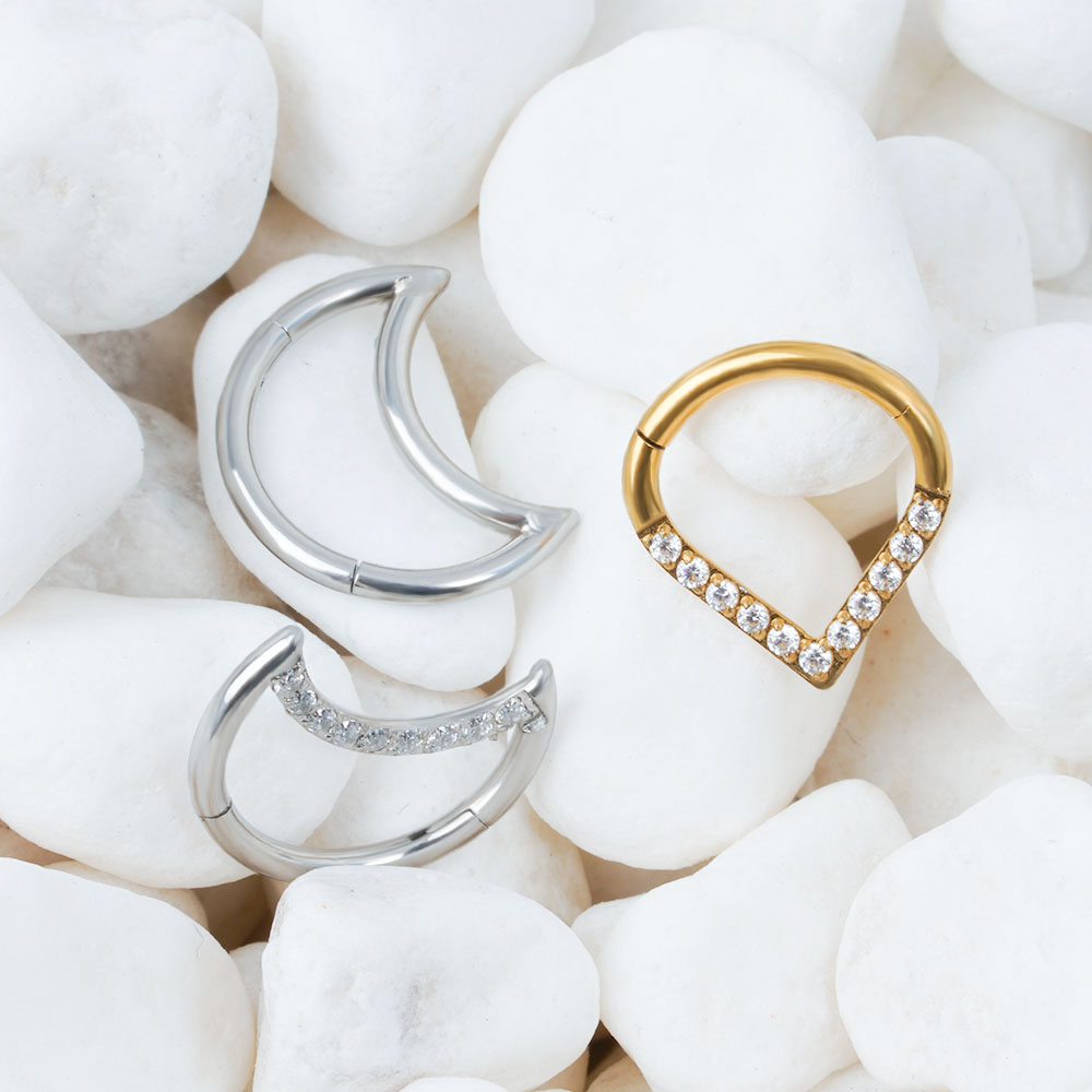 F136 titânio articulado lágrim - Helix Cartilage Ring avaliação e preço