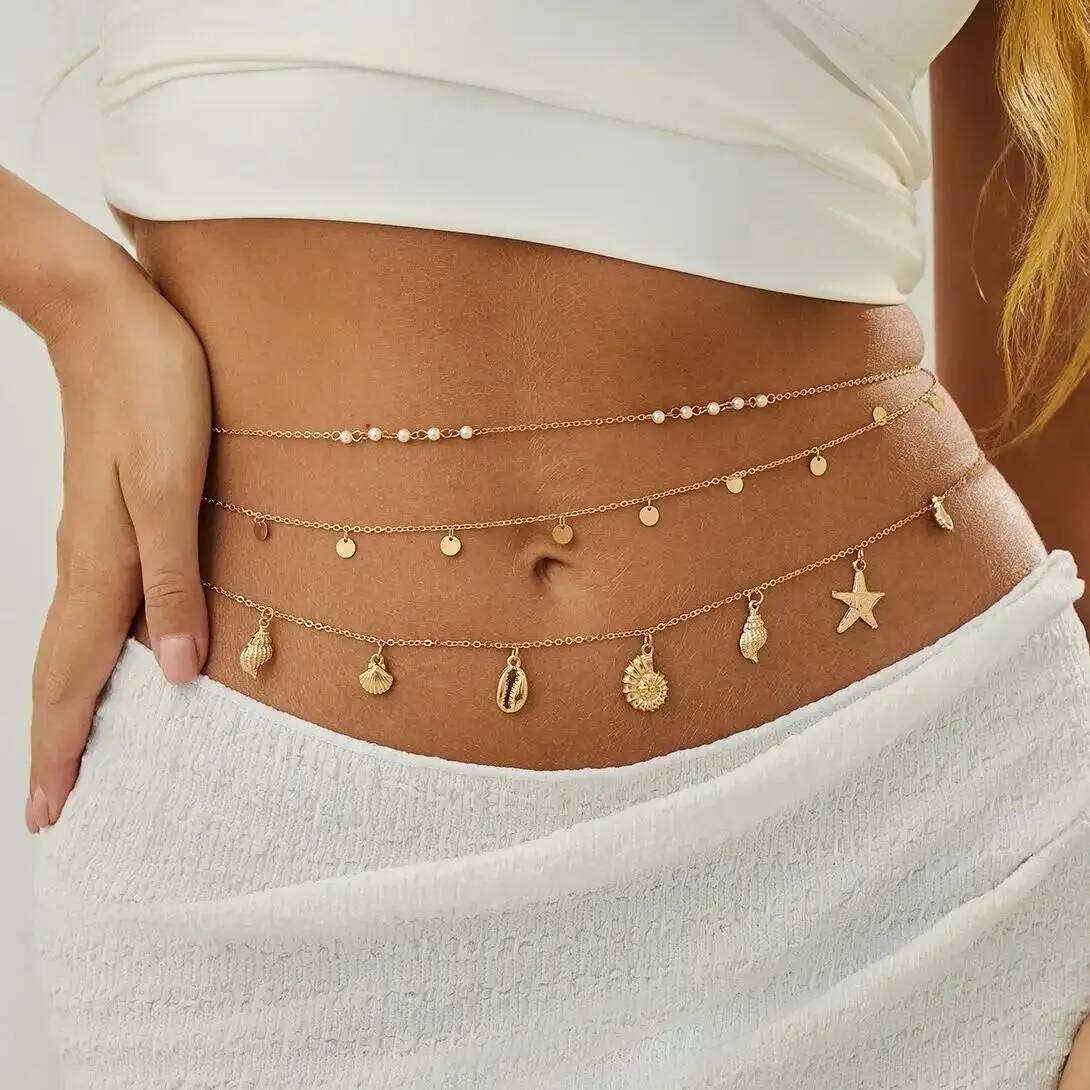 z 3 pçs/set boho estrela do ma - Qualiti Body Jewelry avaliação e preço