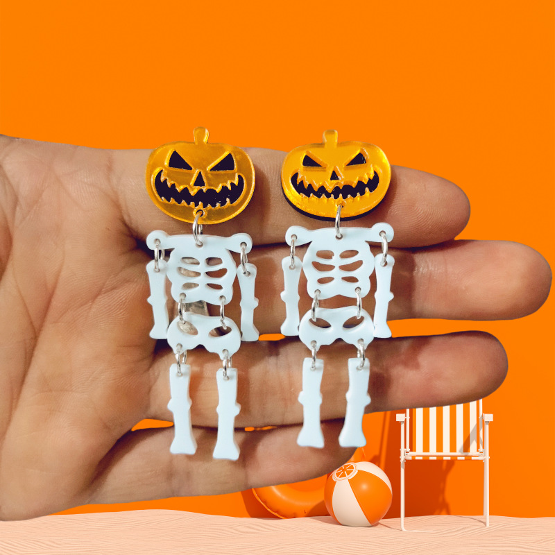 Resina acrílica Crânio Brincos - Body Jewelry Europe avaliação e preço