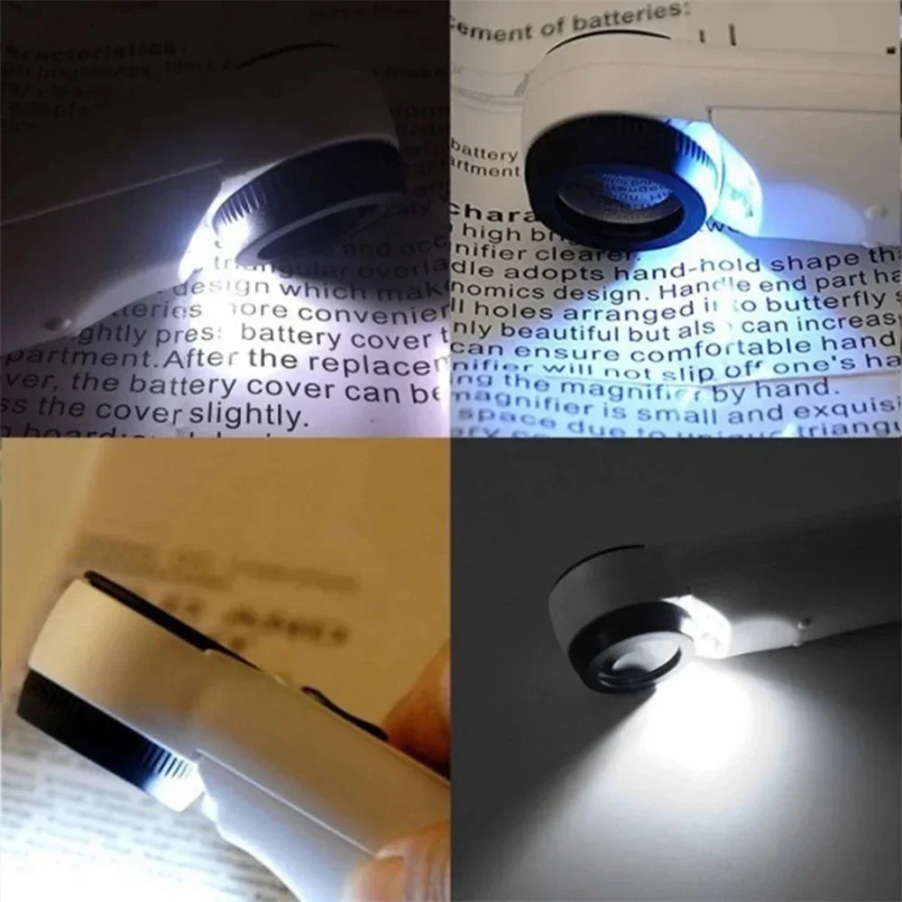 Lupa de bolso com LED 40X para - Body Jewelry Websites avaliação e preço