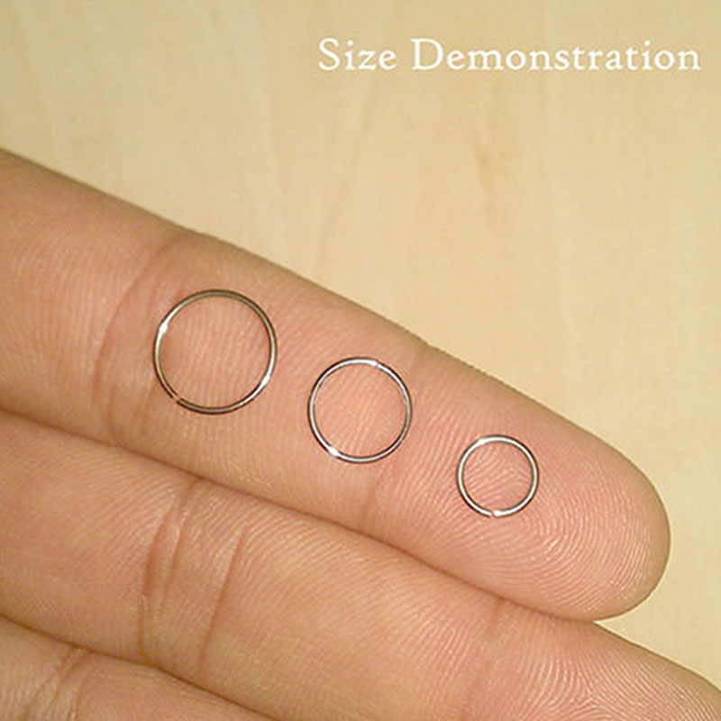 925 anel de prata anel de lábi - Helix Cartilage Ring avaliação e preço