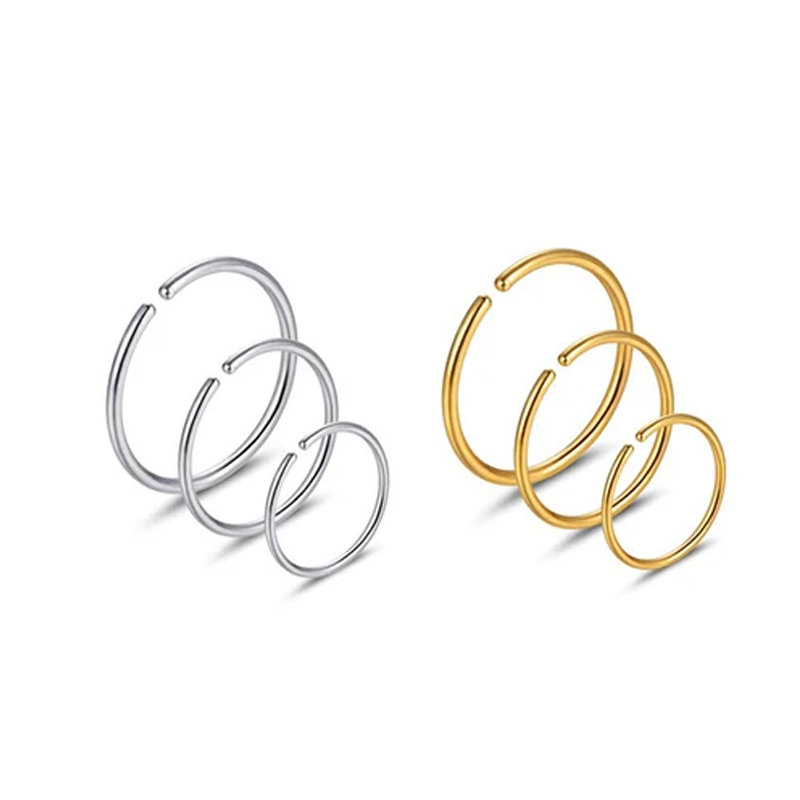 6 peças/lote Argolas Hipoalerg - Helix Cartilage Ring avaliação e preço