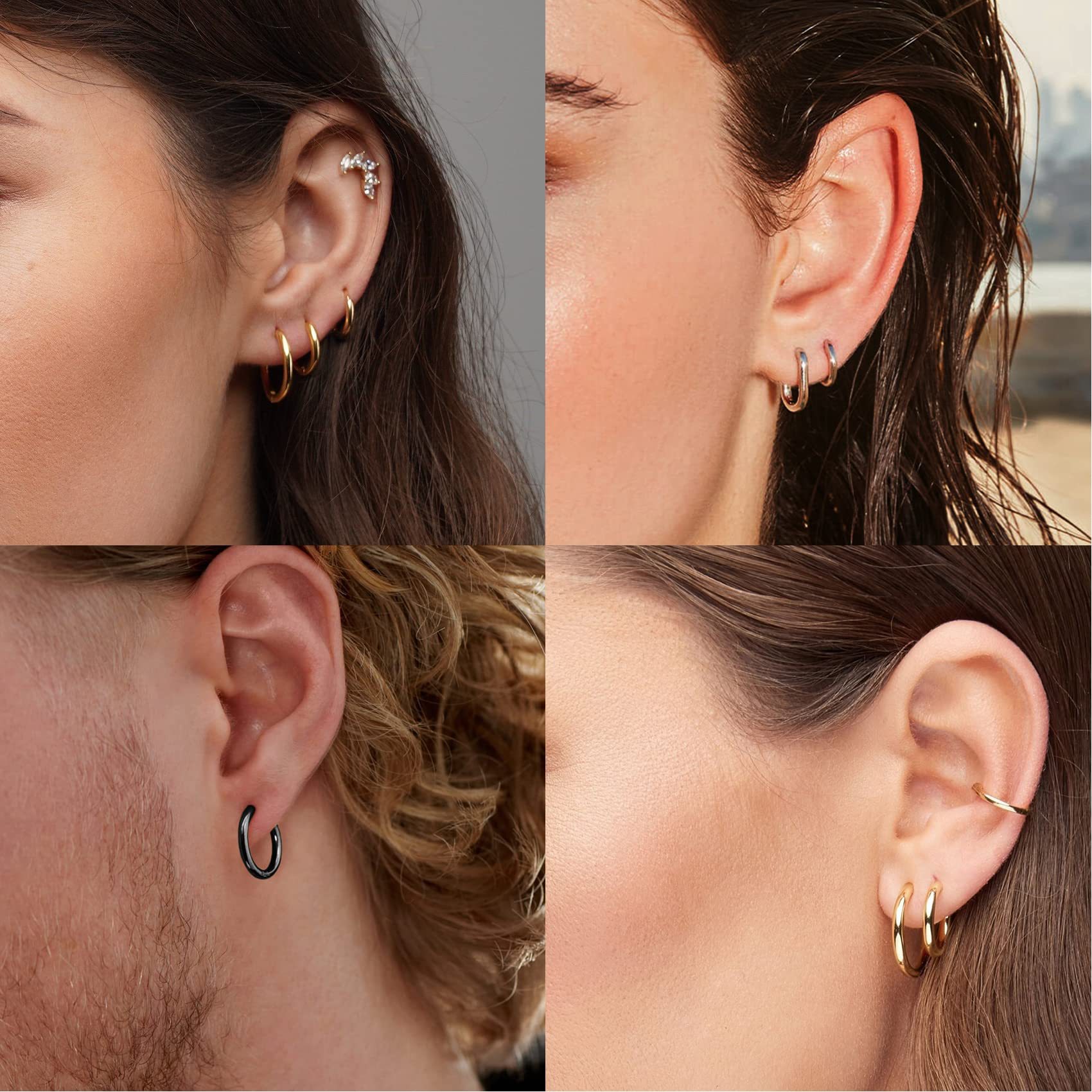 Círculo Redondo Huggies para M - Helix Cartilage Ring avaliação e preço