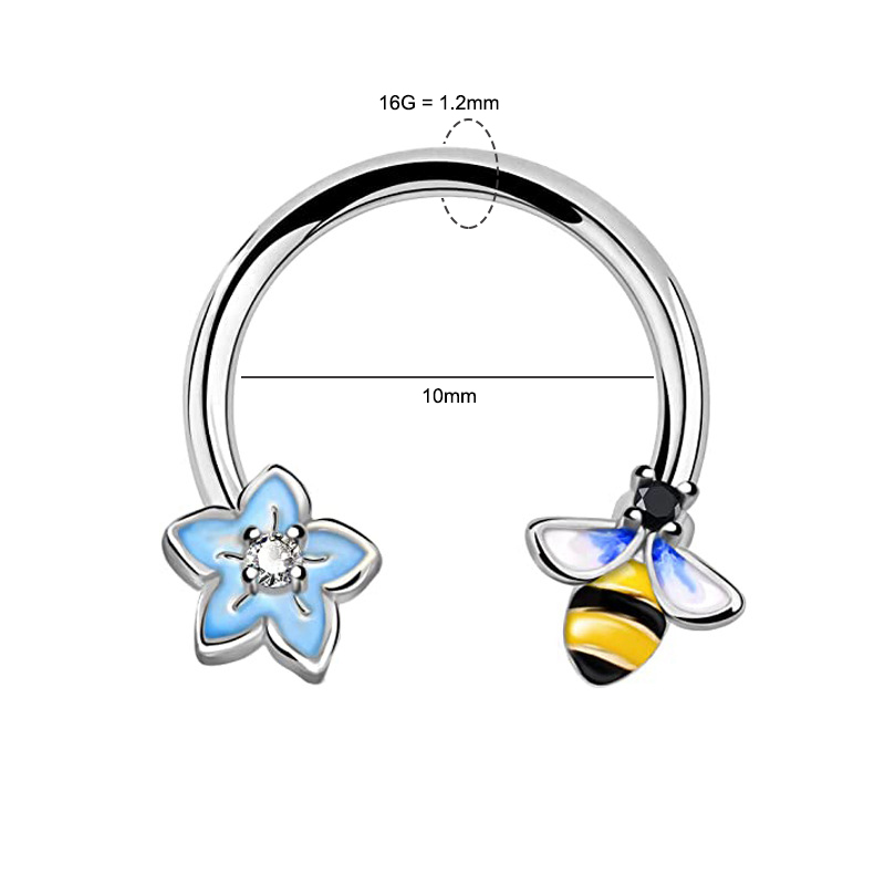 Argola de Septo 16G, Joia para - Helix Cartilage Ring avaliação e preço