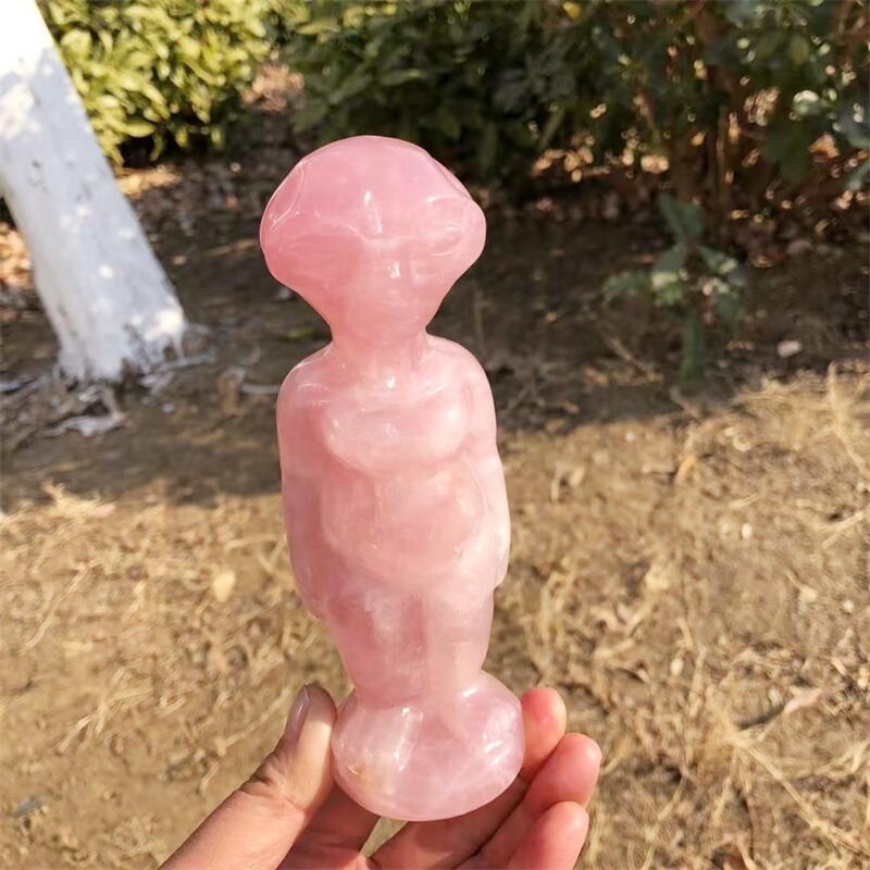 Estátua de Quartzo Rosa Natura - Body Jewelry Europe avaliação e preço