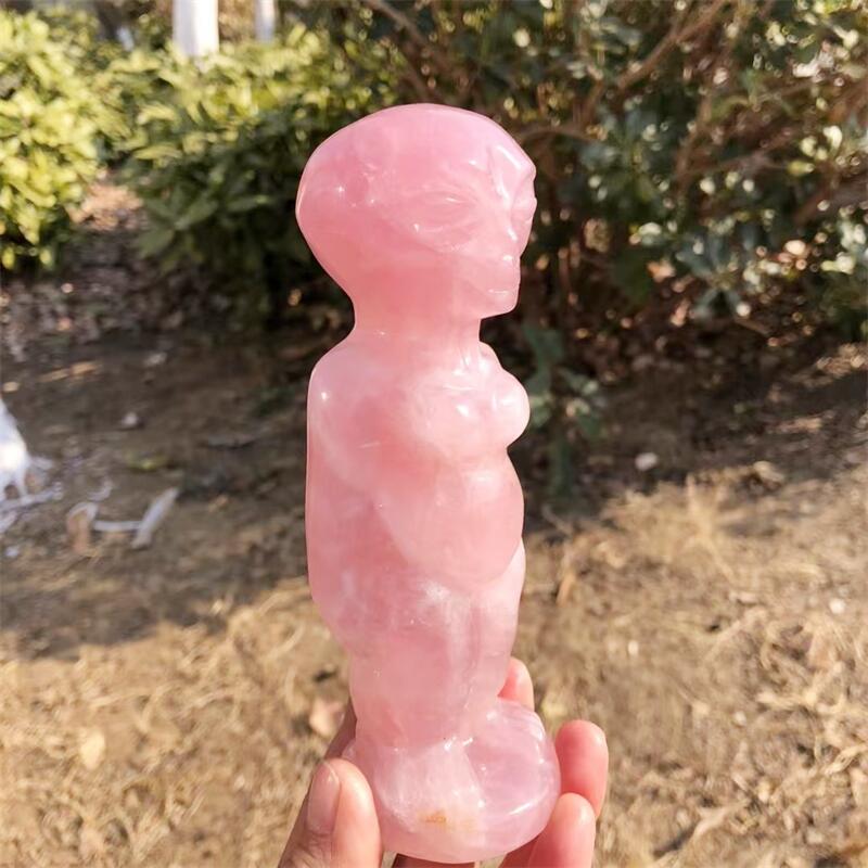 Estátua de Quartzo Rosa Natura - Body Jewelry Europe avaliação e preço