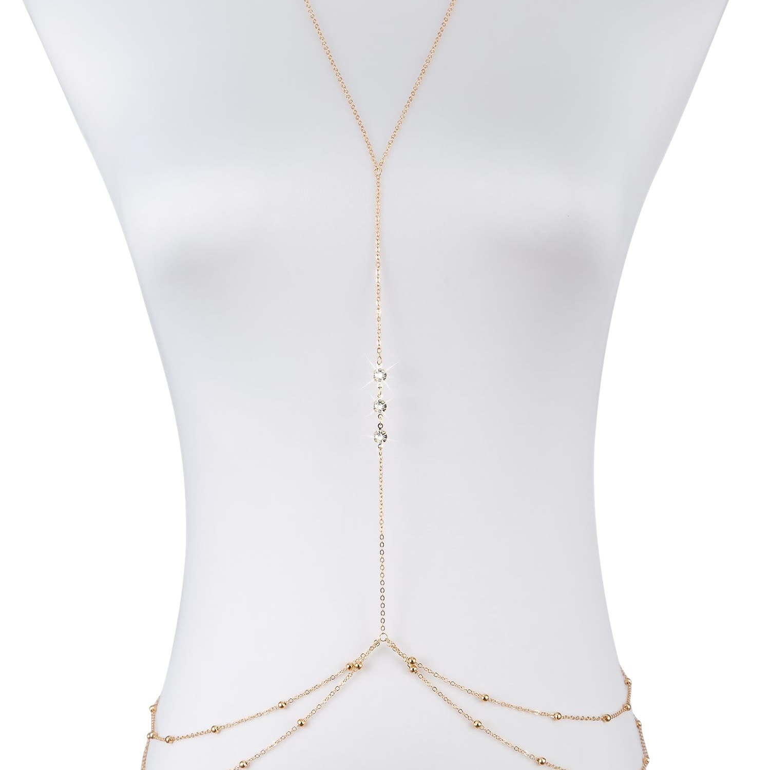 Simples longo imitação de cris - Body Jewelry Necklace avaliação e preço