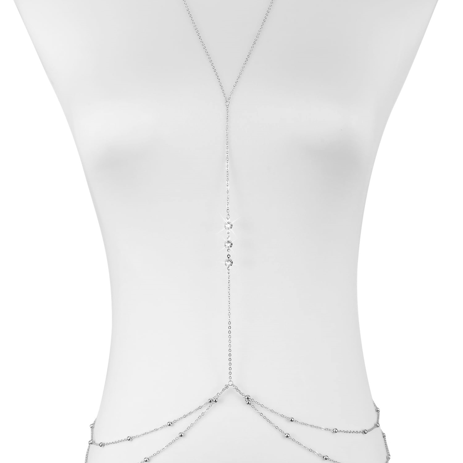 Simples longo imitação de cris - Body Jewelry Necklace avaliação e preço