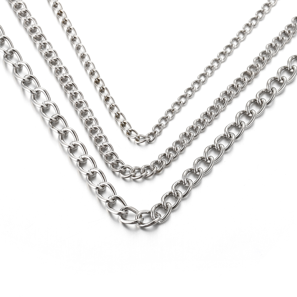 Corrente Fina de Metal Oval Pl - Body Jewelry Necklace avaliação e preço