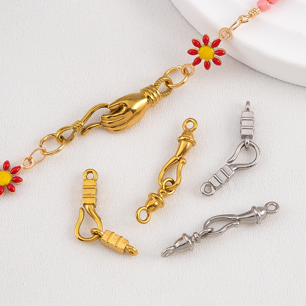 2 Peças Fecho de Conexão em Fo - Body Jewelry Diy avaliação e preço