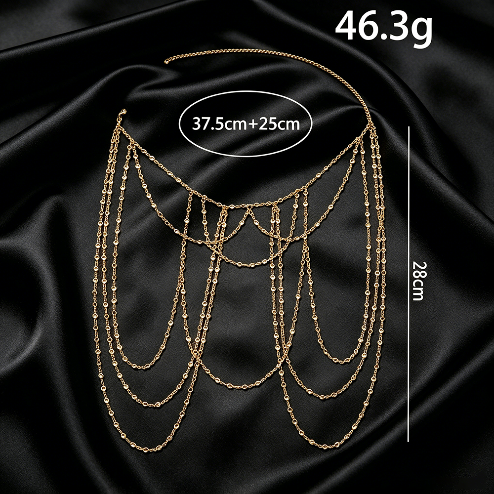Colar de Corpo Elegante com St - Qualiti Body Jewelry avaliação e preço