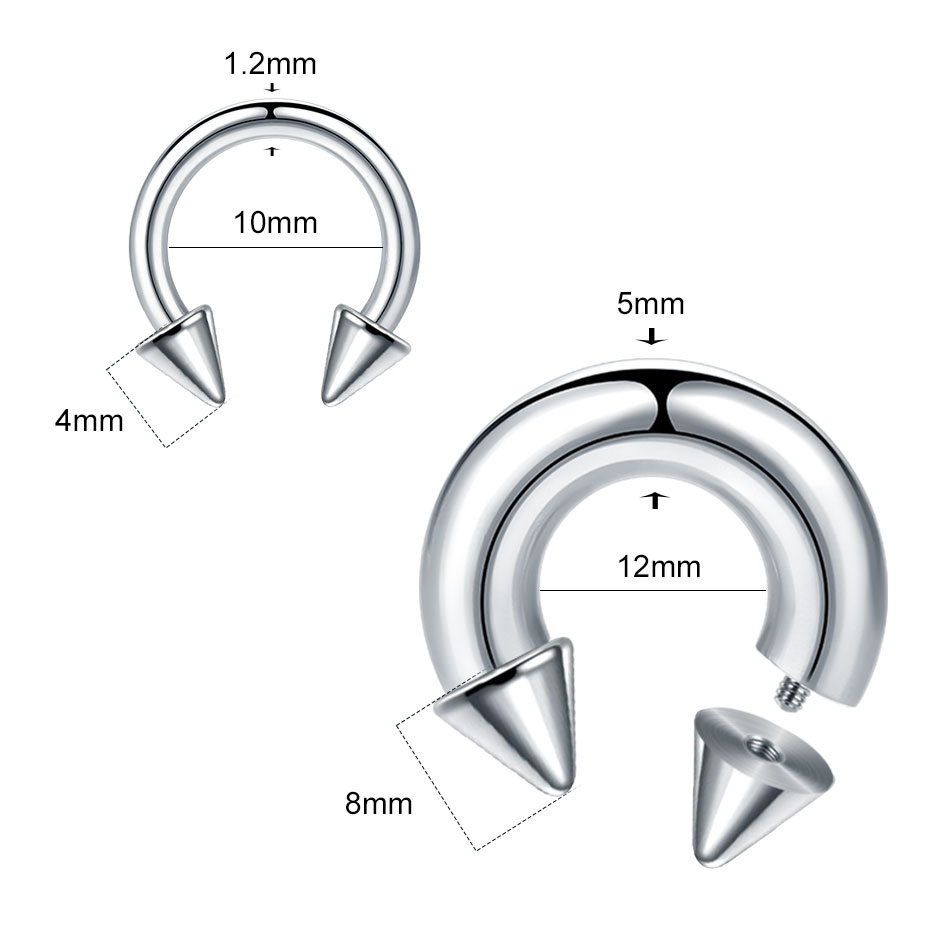 Anel de ferradura de tamanho g - Body Jewelry Ear Gauges avaliação e preço