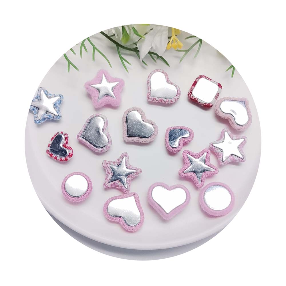 Cabochão de tecido misto com p - Star Flat Back avaliação e preço