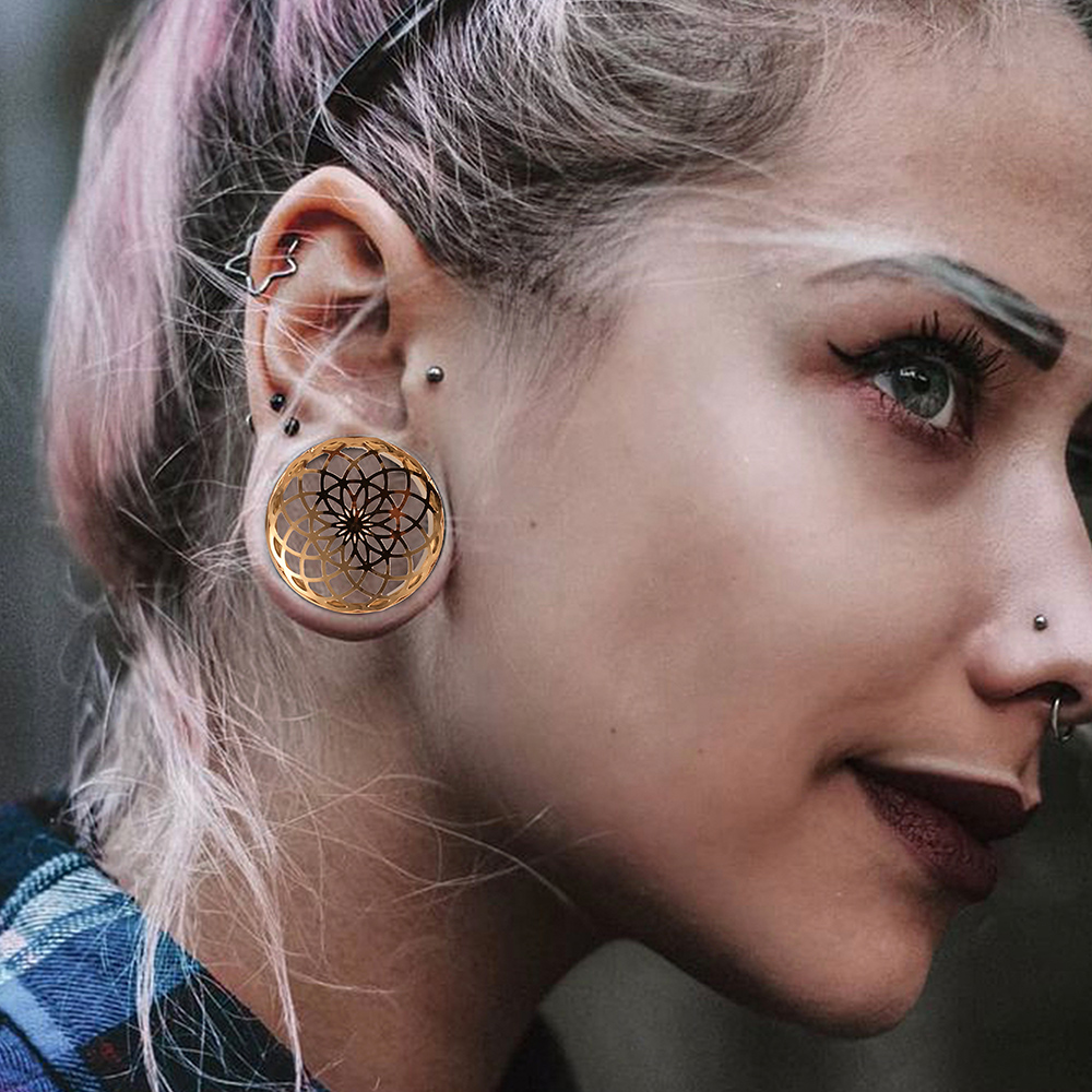 Vankula 2 peças de aço inoxidá - Body Jewelry Ear Gauges avaliação e preço